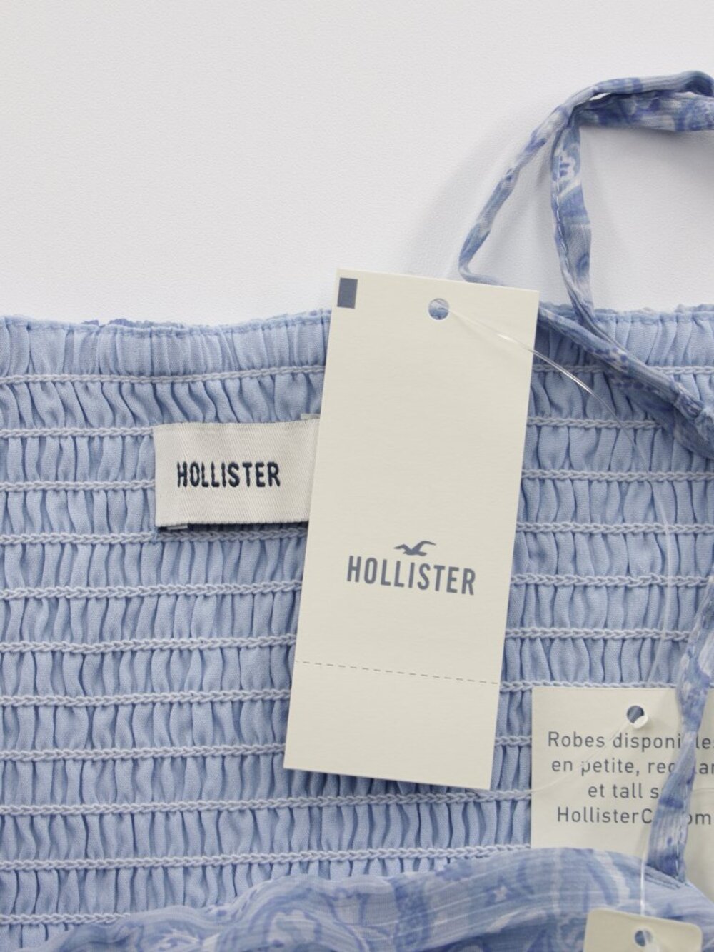 Hollister Women Pocket Floral Adjustable Strap Chiffon Skort Dress Blue Size XL - Picture 9 of 9